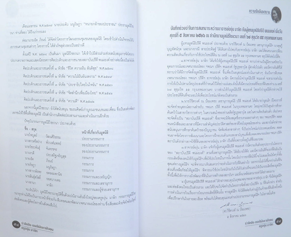 รำลึกถึง ดอกไม้กลางใจชน ครูอุ่น มาลิก