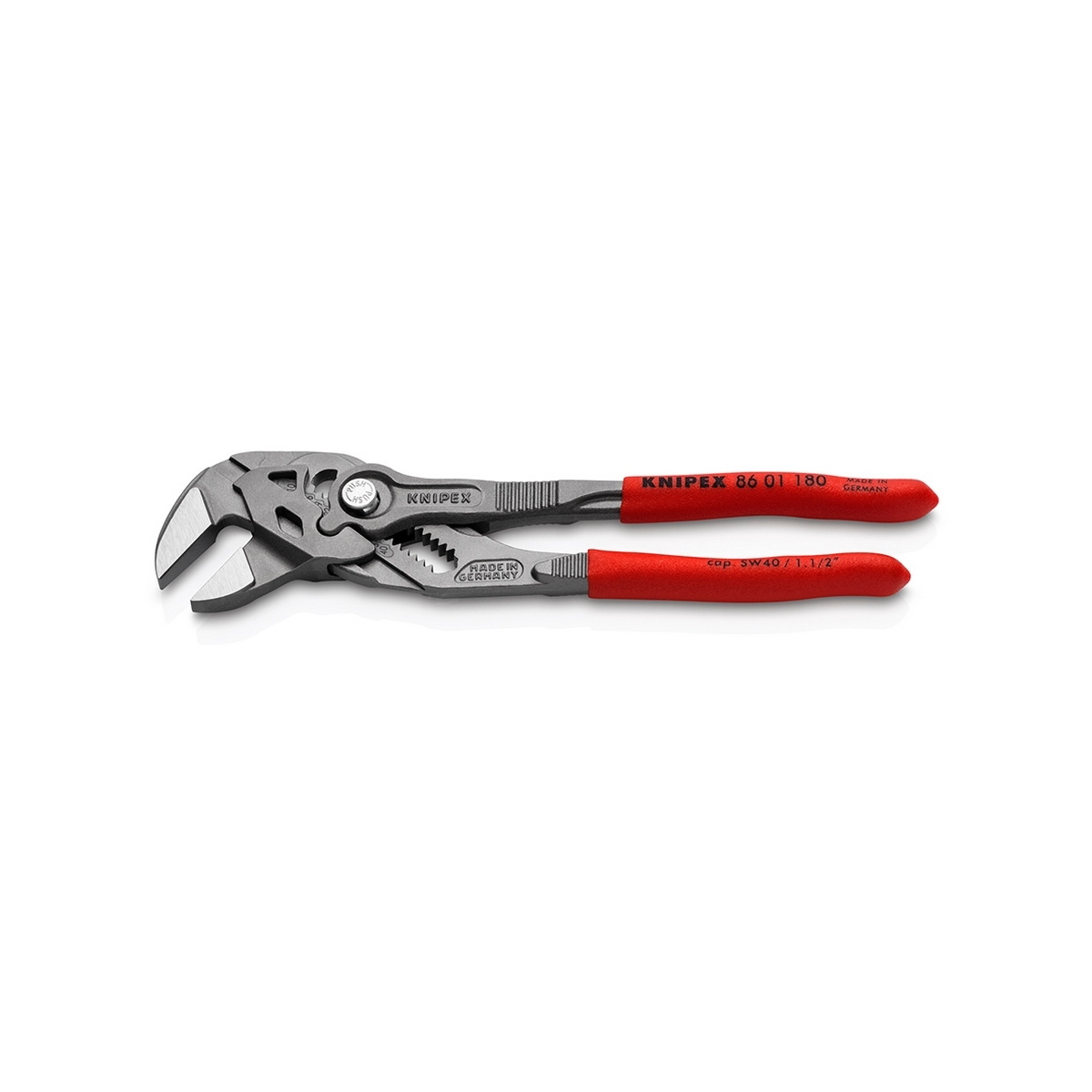 KNIPEX 86 01 180 คีมคอม้า ด้ามพลาสกันลื่น 180mm (7")