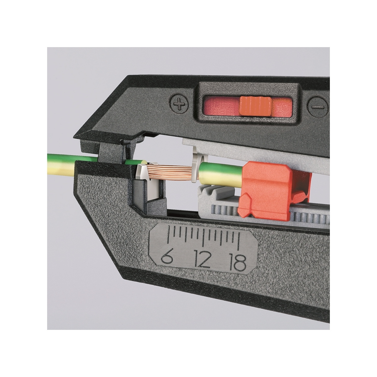 KNIPEX 12 62 180 คีมปอกสายไฟแบบกลม อัตโนมัติ 180mm