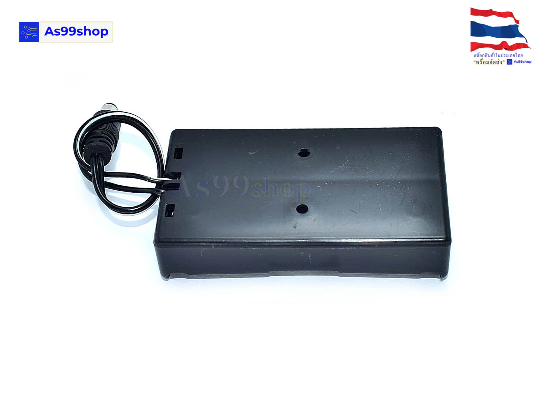 รางถ่าน(Battery Holder)18650 2 ก้อนแบบอนุกรม 7.4V ขั้วต่อ (Jack DC 5.5x2.5 mm.)