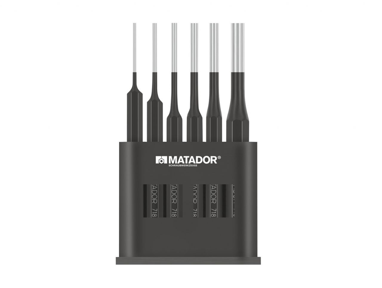 เหล็กส่งปลายเรียว MATADOR รุ่น 718 6 ตัวชุด ขนาด 2-8 MM