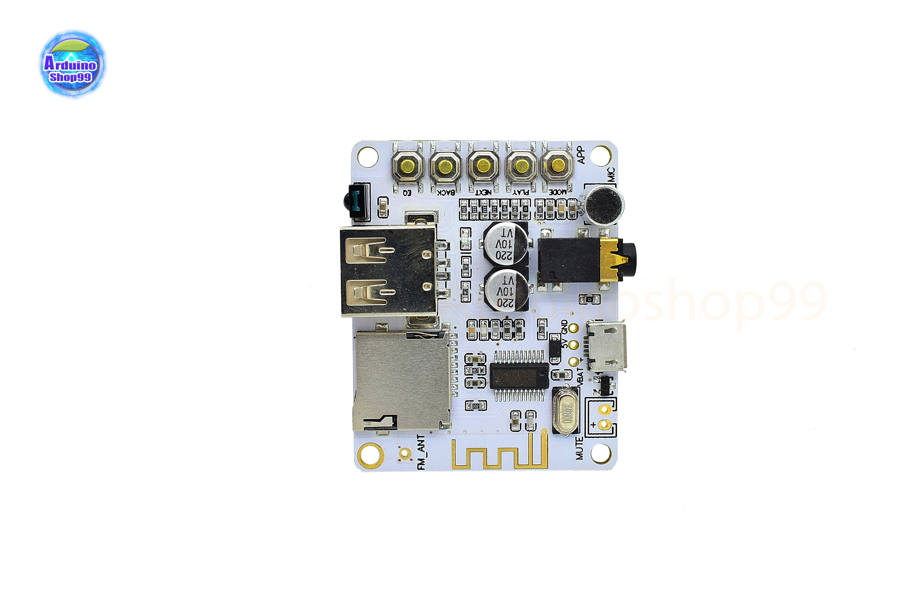 Bluetooth Audio Receiver Decoder board with a decoder card slot TF USB playback P Reamp output 5V