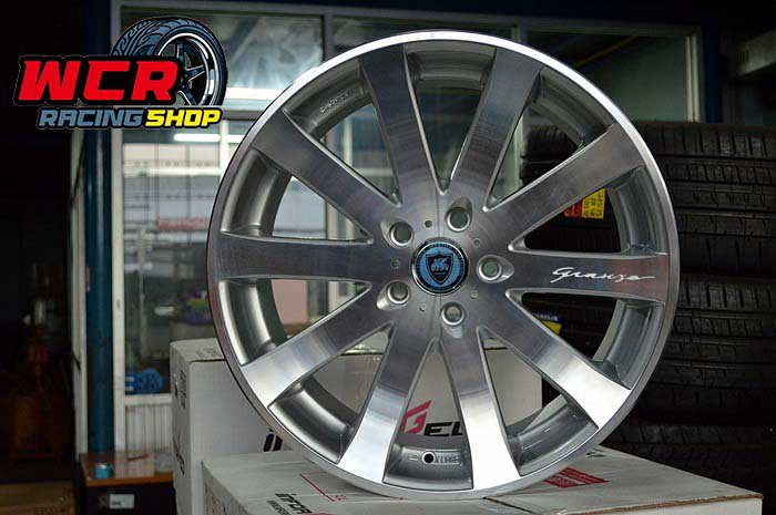VENETIAN GRANZO ขอบ19 ET42 5x114.3 SILVER/MIRROR FULL FACE POLISH
