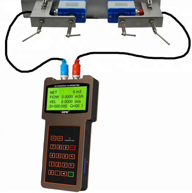 E + H portable ultrasonic flow meter
