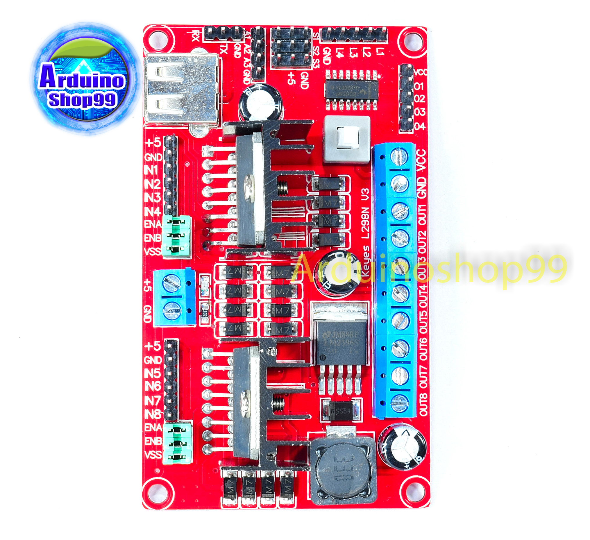 L298N V3 four DC stepper motor drive module