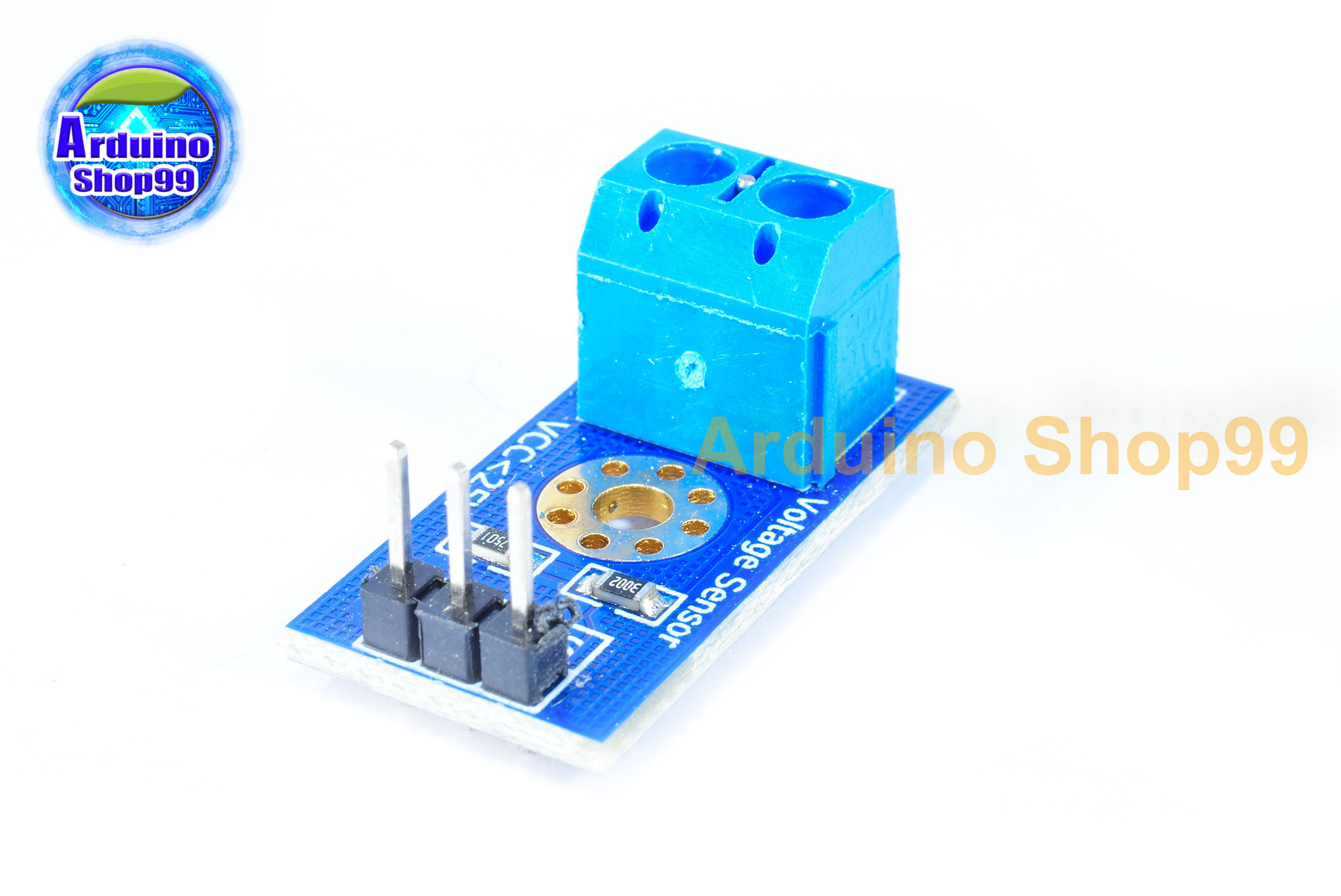 Voltage detection module โมดูลวัดแรงดันไฟฟ้า 0-25 โวลต์