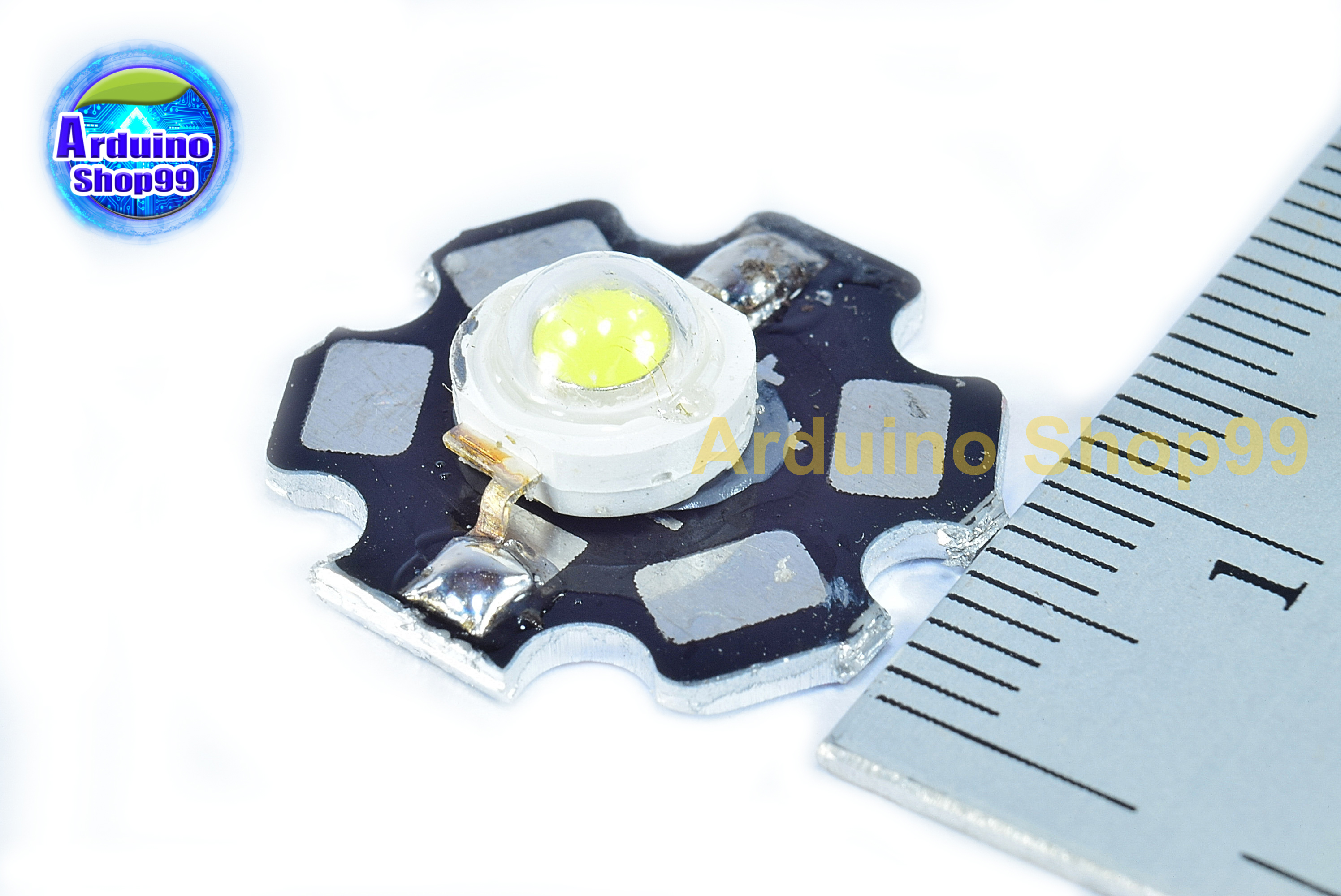 หลอดไฟ LED High Power 1วัตต์ พร้อมซิงค์อลูมิเนียม