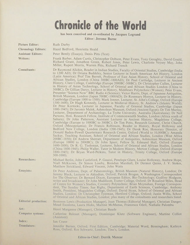 Chronicle of the World