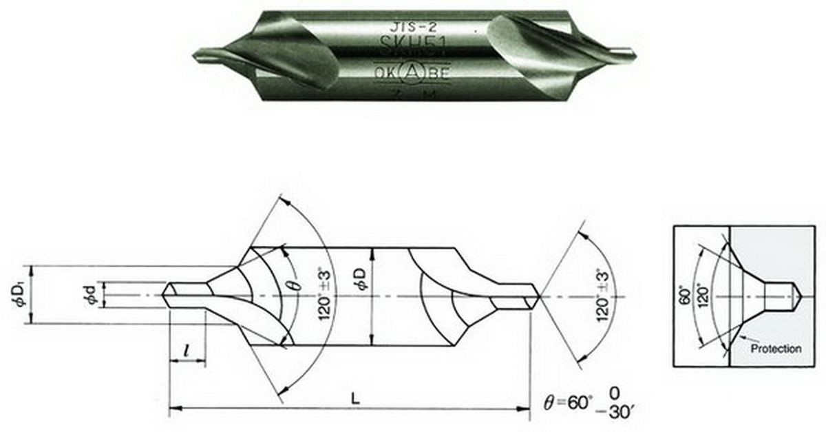OKABE ดอกนำศูนย์ STANDARD TYPE JIS2 60องศา 1.0-6.0