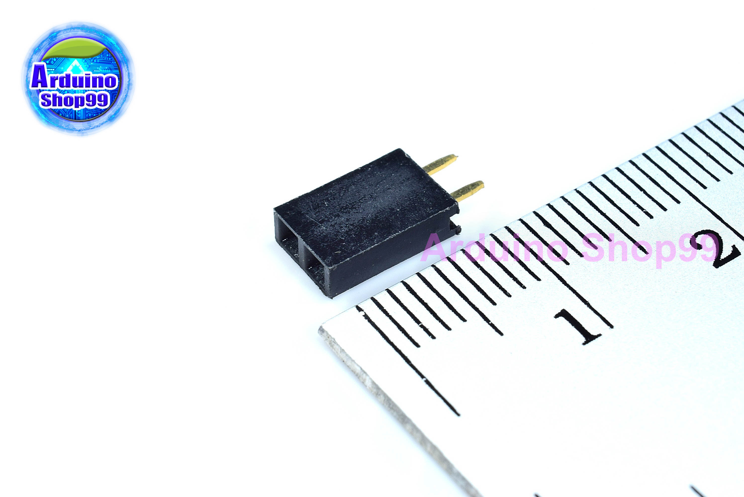 2P-Pin Socket 2.54MM single row female(1 ชุด 6 ตัว)