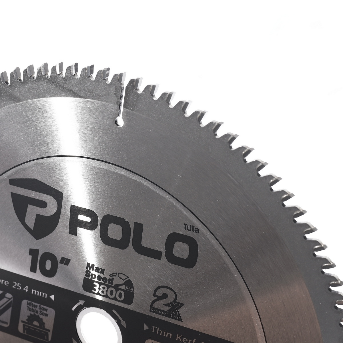 POLO ใบเลื่อยวงเดือนคาร์ไบด์ ตัดอลูมิเนียม 10"x100T
