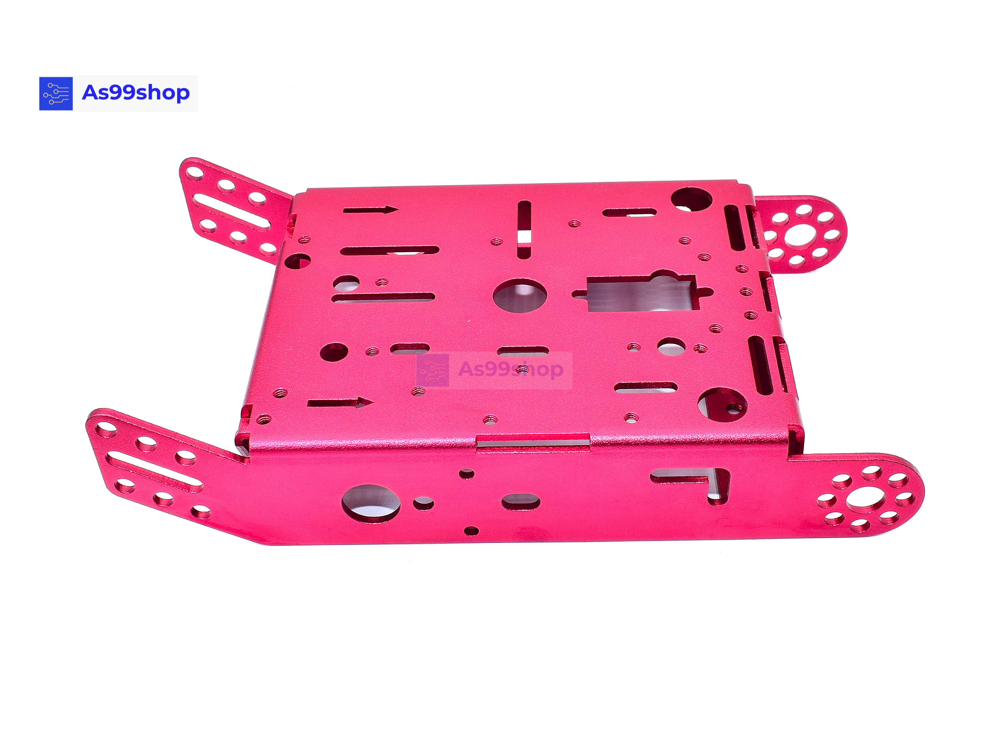 โครงรถหุ่นยนต์ Aluminum alloy robot Smart car สี Metallic Red