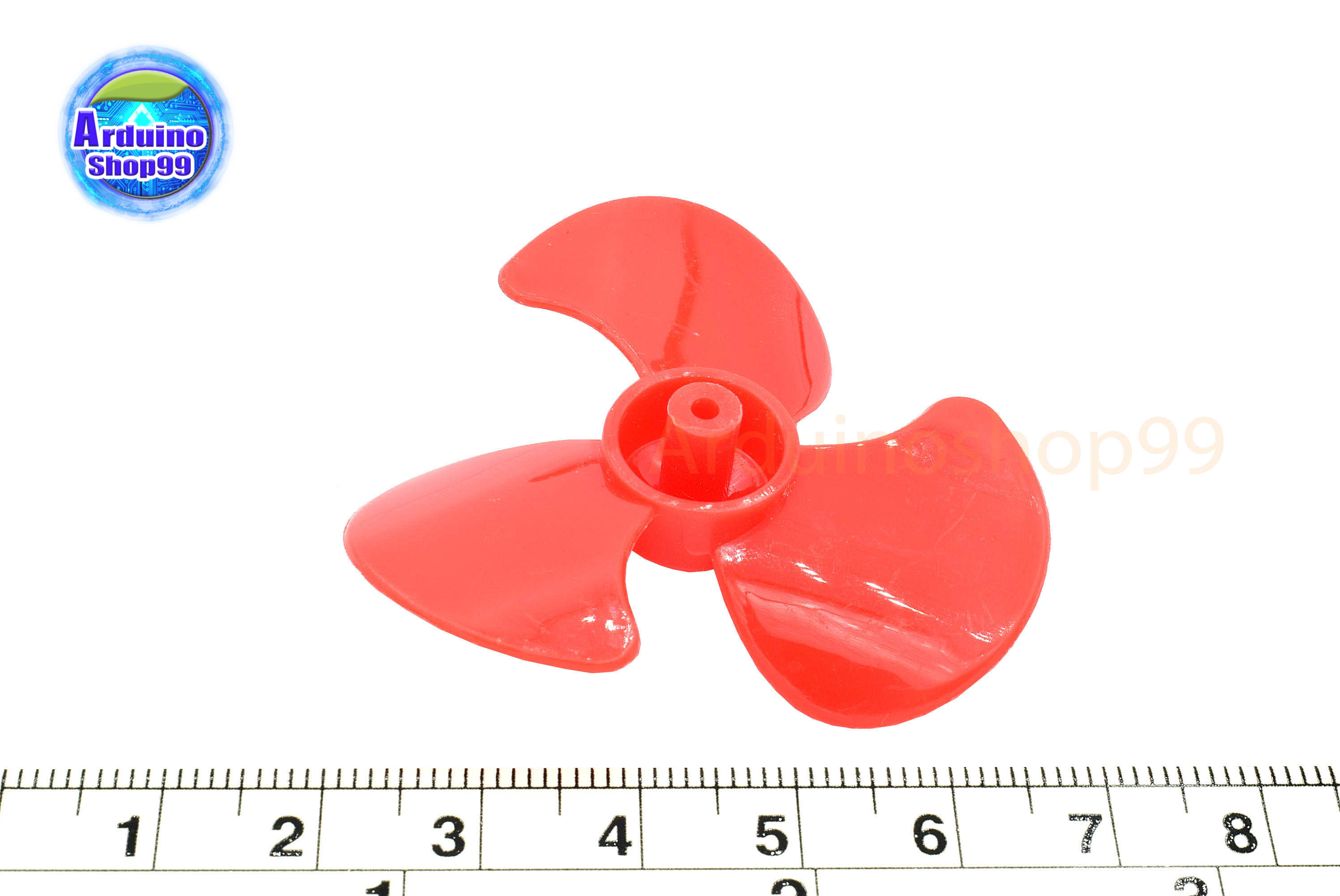 ใบพัดมอเตอร์ขนาดเล็ก 50 mm สีแดง