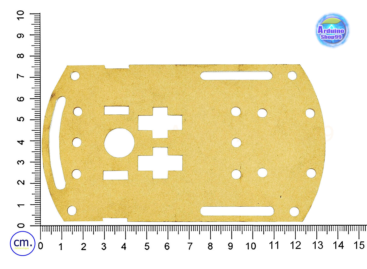 โครงรถหุ่นยนต์ Smart car chassis 2WD Robot Car อะคริลิคสีขาวใส (13.5*7.5 cm)
