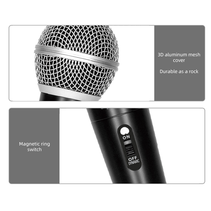 d-power ไมค์โครโฟนแบบมีสาย รุ่น MC-01 คุณภาพดี สายยาว 3 เมตร ขั้วต่อเเบบ 3-pin XLR ใช้ได้กับลำโพงทุกรุ่น รับประกัน 1 ปี