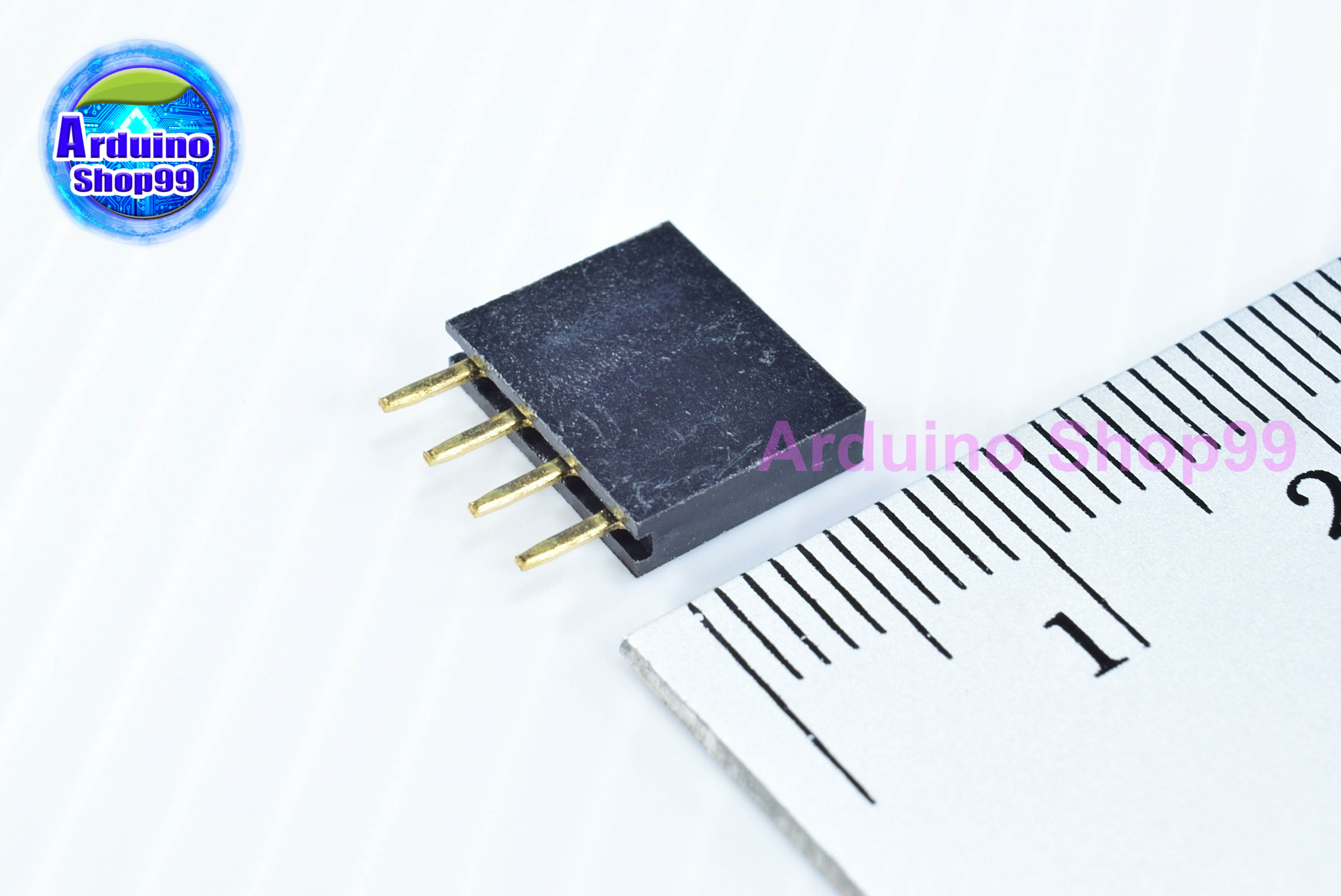 4P-Pin Socket 2.54MM single row female(1 ชุด 6 ตัว)