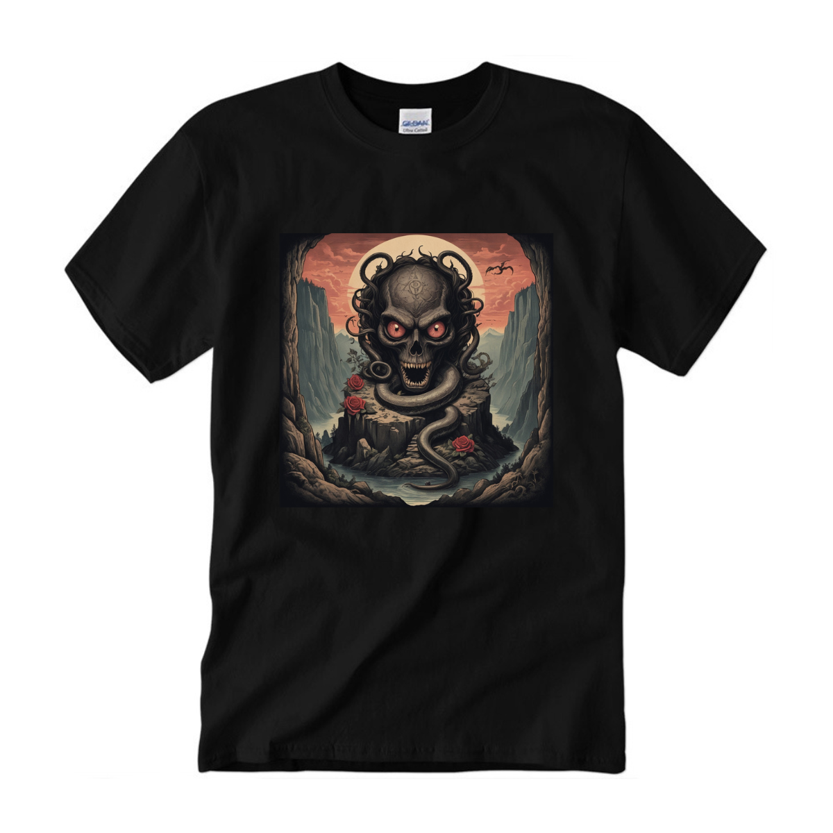 เสื้อยืดแพชั่นพิมพ์ลายซาตาน