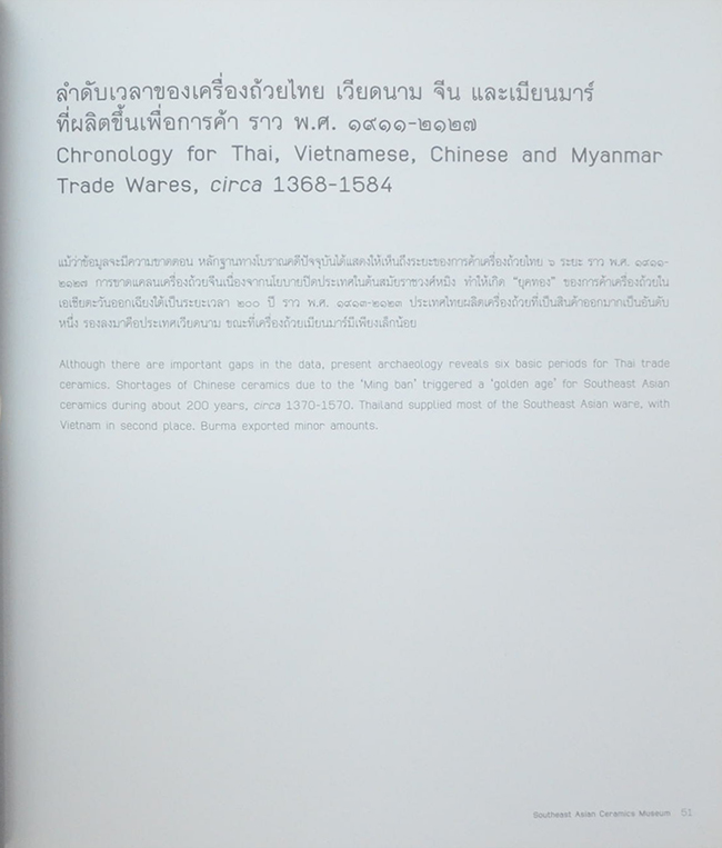 SOUTHEAST ASIAN CERAMICS MUSEUM BANGKOK UNIVERSITY (ภาษาไทย-อังกฤษ)