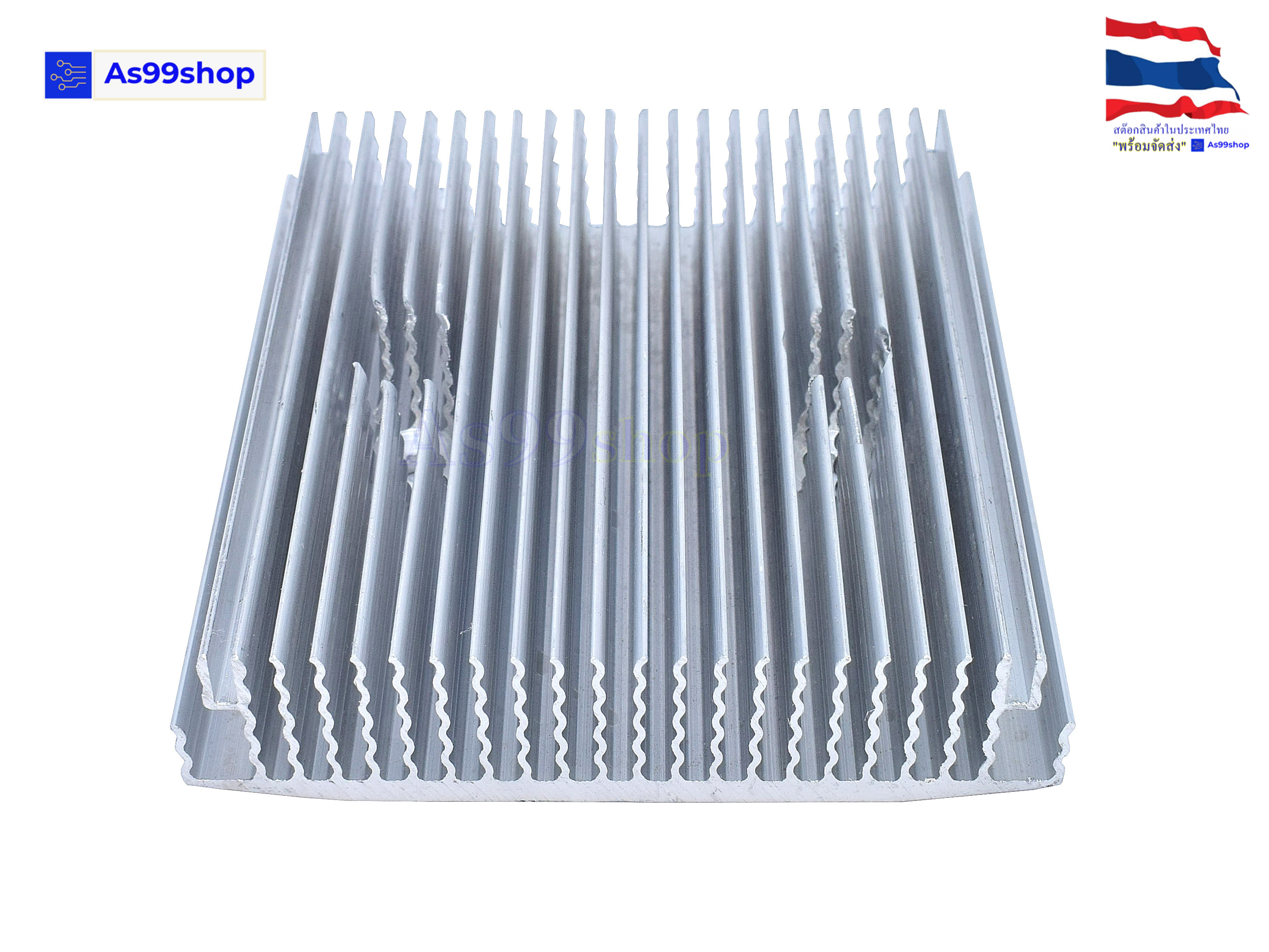 Heat Sink Aluminum Alloy Cooling block ฮีทซิงค์ระบายความร้อนหรือเย็น ขนาด(95*100*23)
