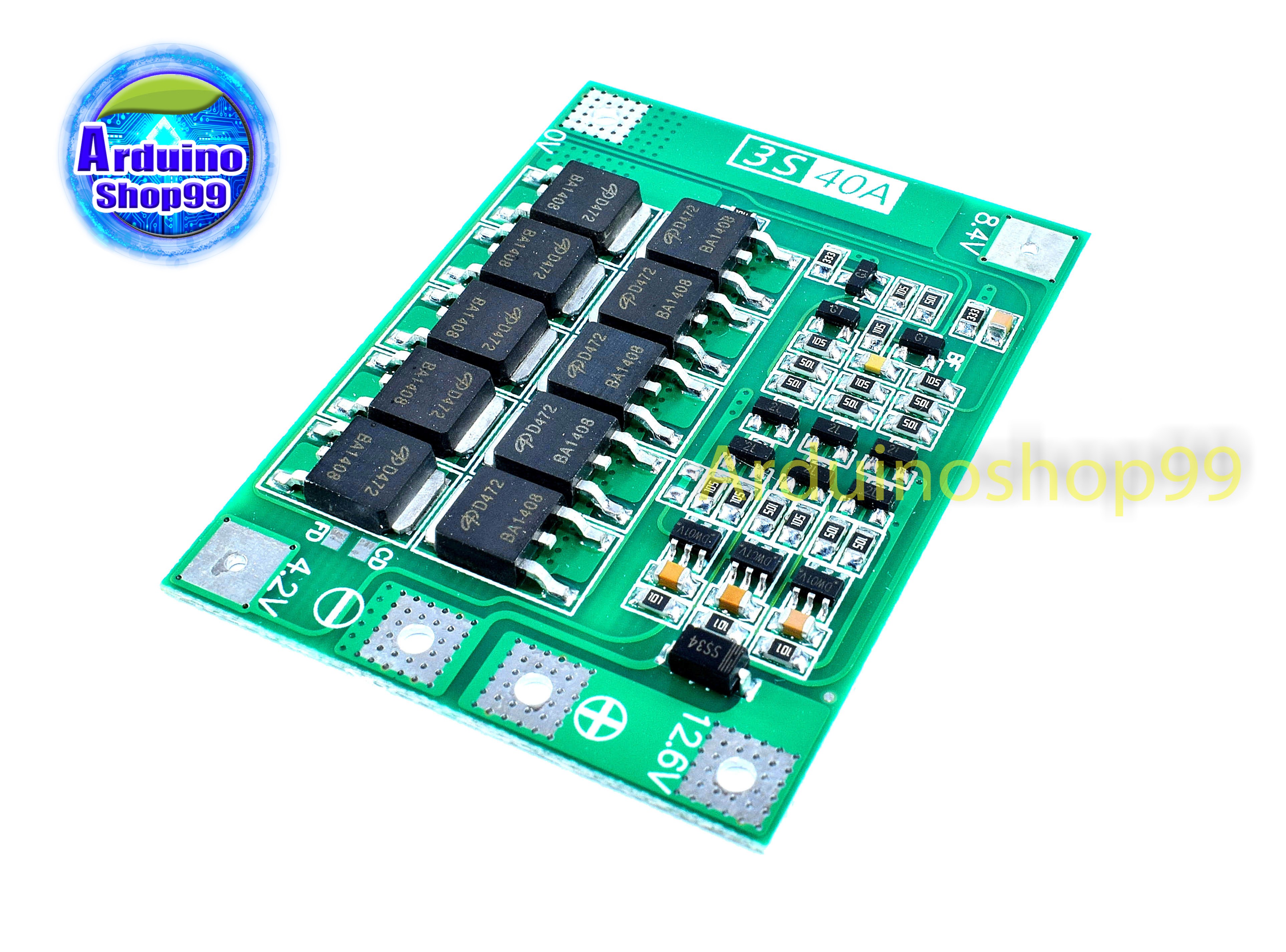 3S 12.6V 40A lithium battery protection board with balanced startable drill