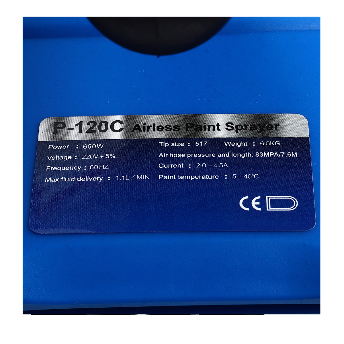 WUFU P-120C เครื่องพ่นสีไฟฟ้า Airless 650W/220V 210Bar