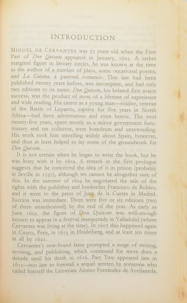 MIGUEL DE CERVANTES DON QUIXOTE