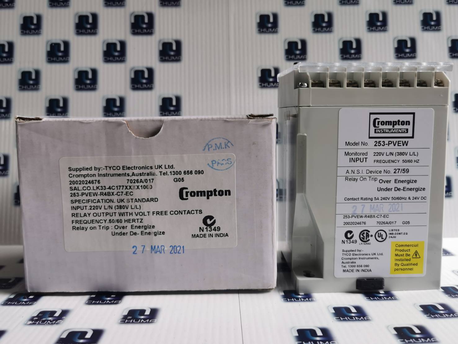 Crompton Instruments, relay, meter,controller, 253-PVEW-R4BX-C7-EC, 253-PVEW