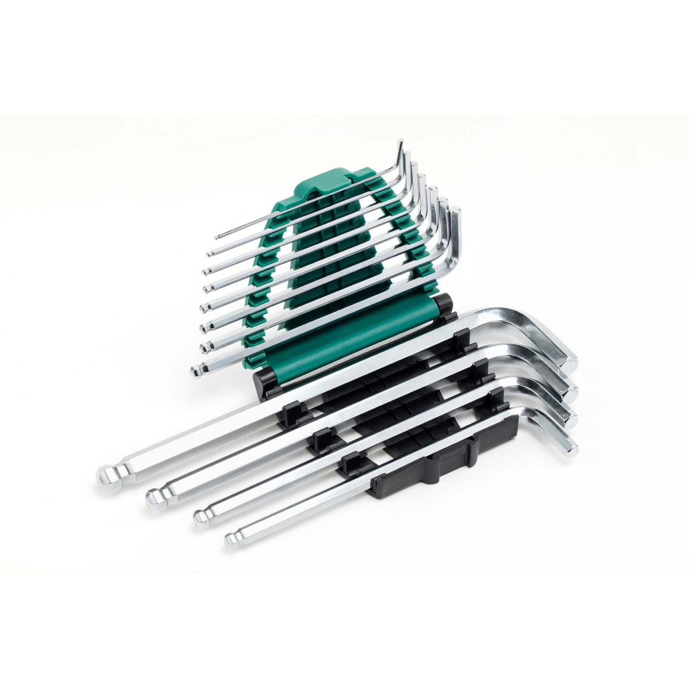 SATA 09106 ชุดประแจหกเหลี่ยมหัวบอลยาว หุน 12ชิ้น