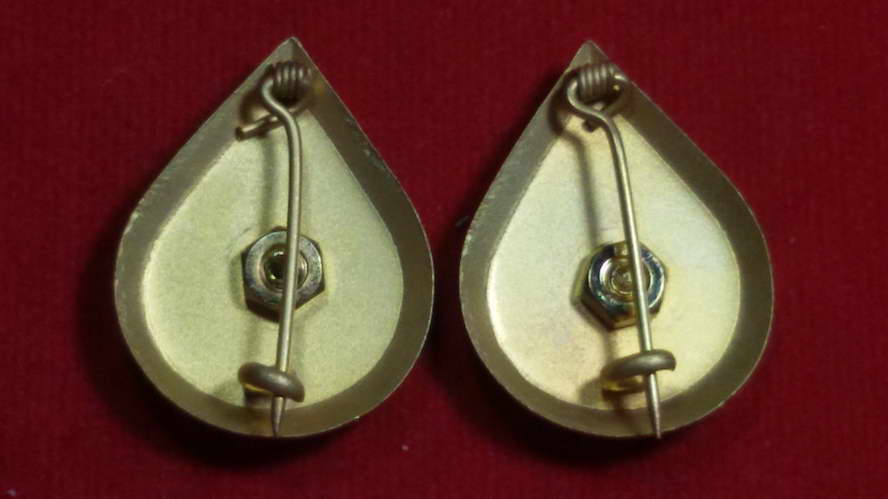 เข็มที่ระลึก 50 ปีกาญจนาภิเษกทรงหยดน้ำลายเรียบ
