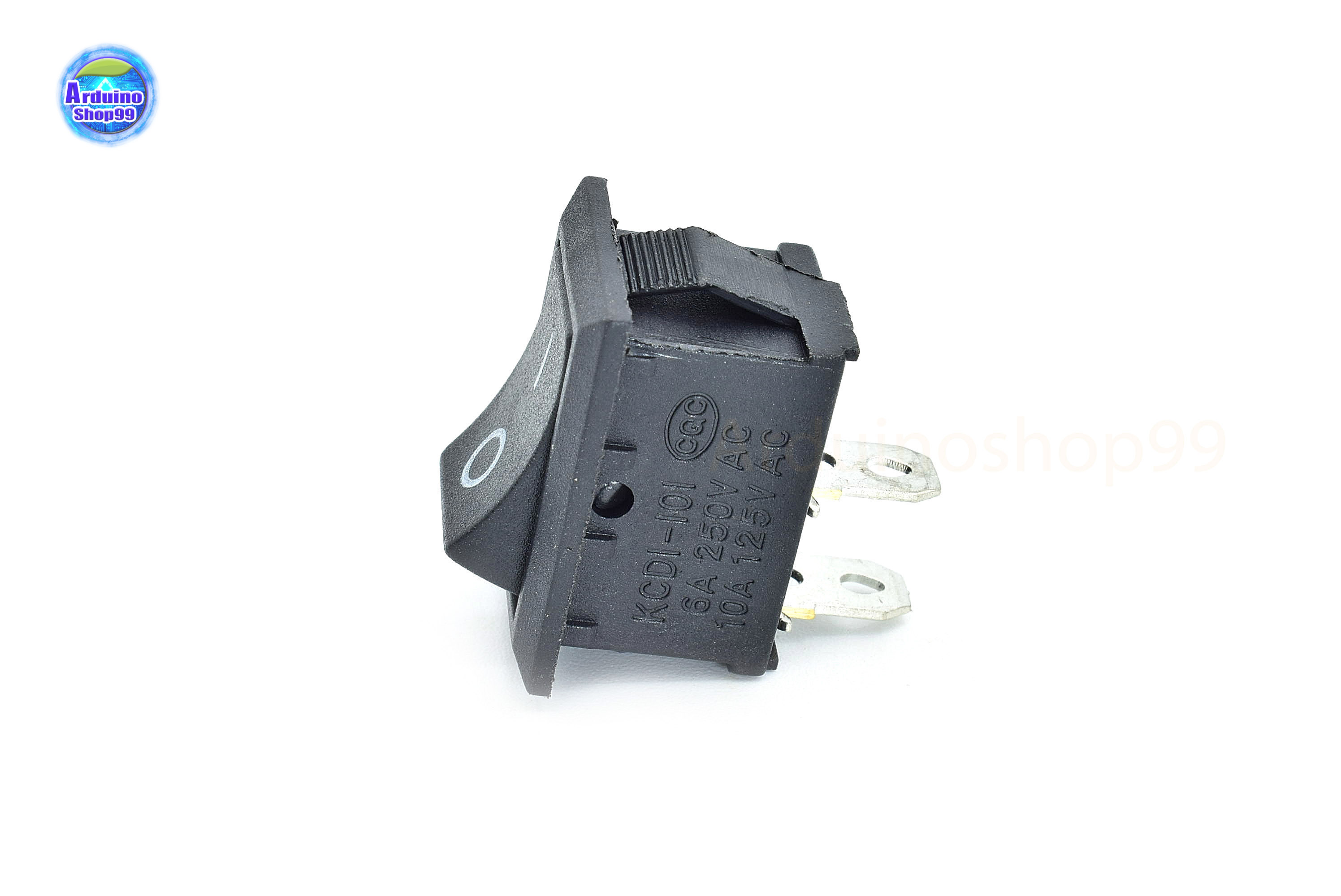 KCD1-101 Switch 6A-10A 250V 2Pin Snap-in On/Off Rocker Switch(2 ตัว)