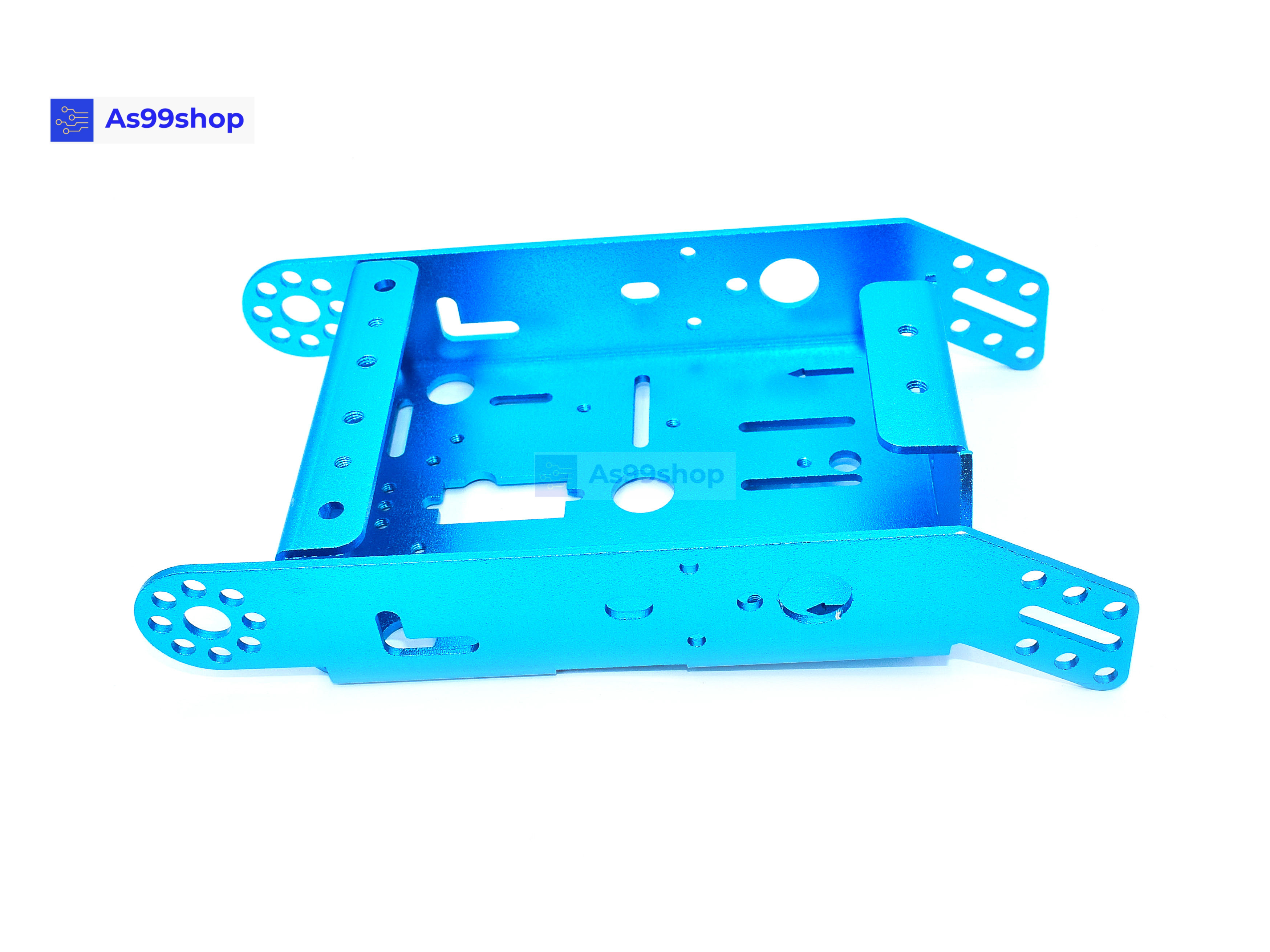 โครงรถหุ่นยนต์ Aluminum alloy robot Smart car สี Metallic Blue