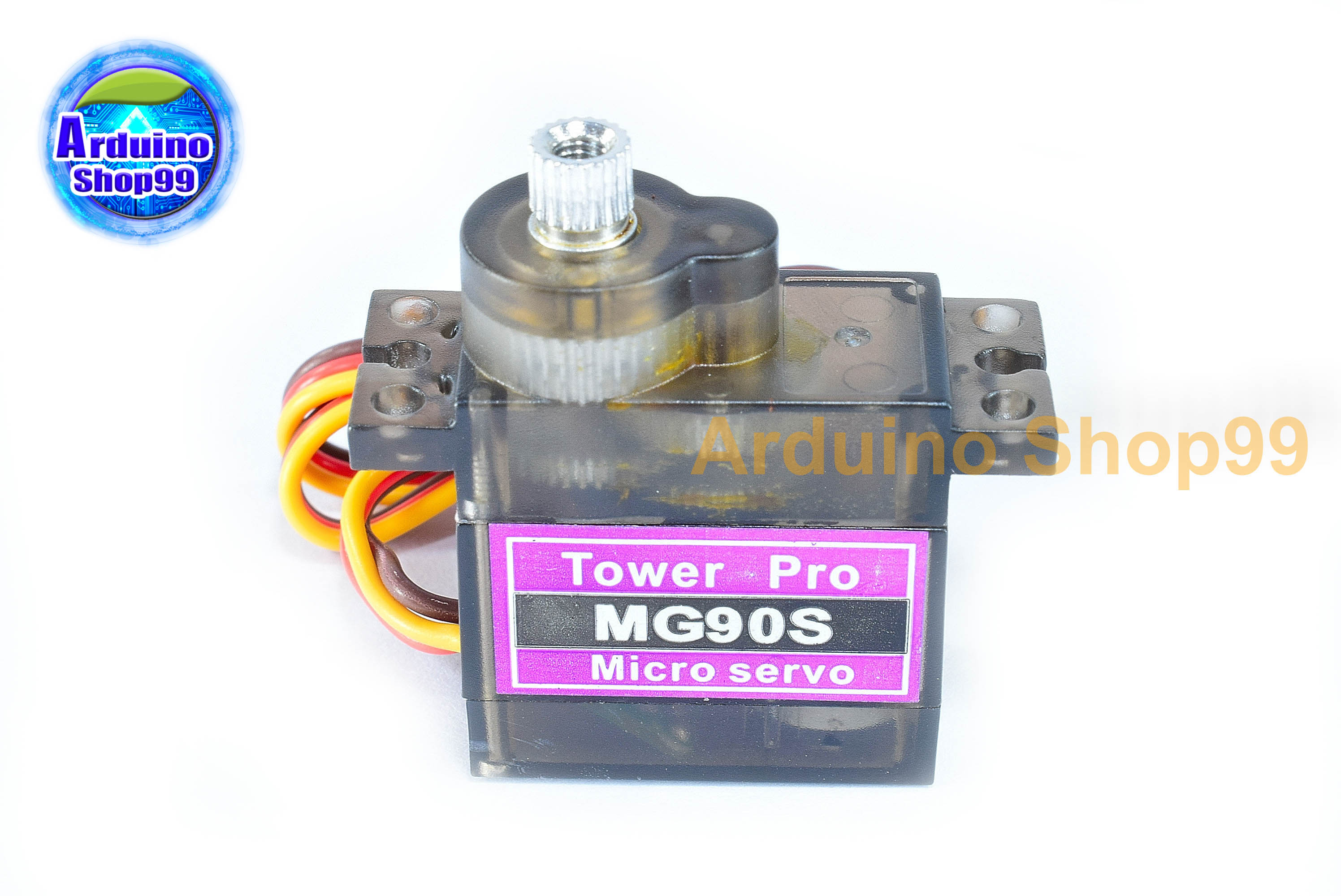 เซอร์โว Tower pro MG90S Digital หมุนได้ 0-200 องศา แรงบิด 2 kg/cm (4.8V) เฟืองโลหะ