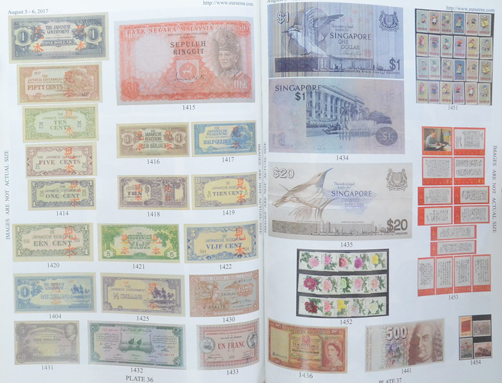 Eur-Seree Collecting Co., Ltd. Sale # 46 Stamps-Coins-Banknotes-Collectbles