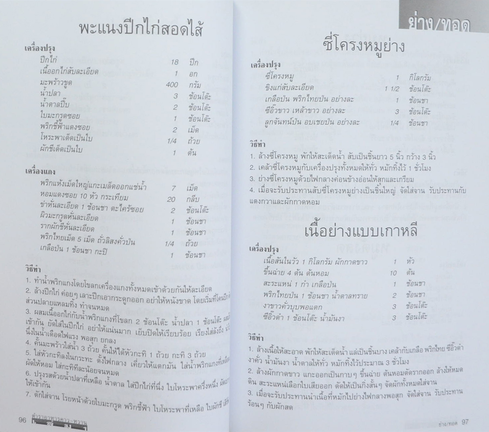 ตำราอาหารคาว-หวาน (เล่ม 1)