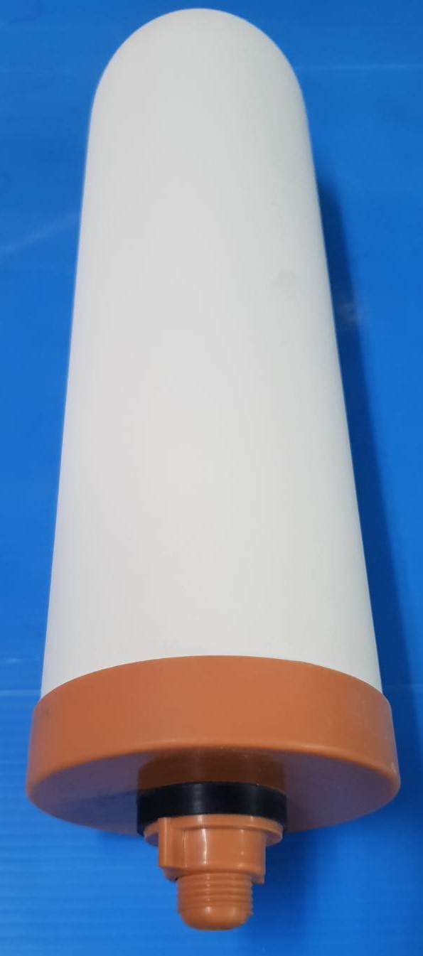 ไส้เซรามิก จุกสีส้ม 2.8"x10" เกลียว 3/8"+คาร์บอนแท่ง