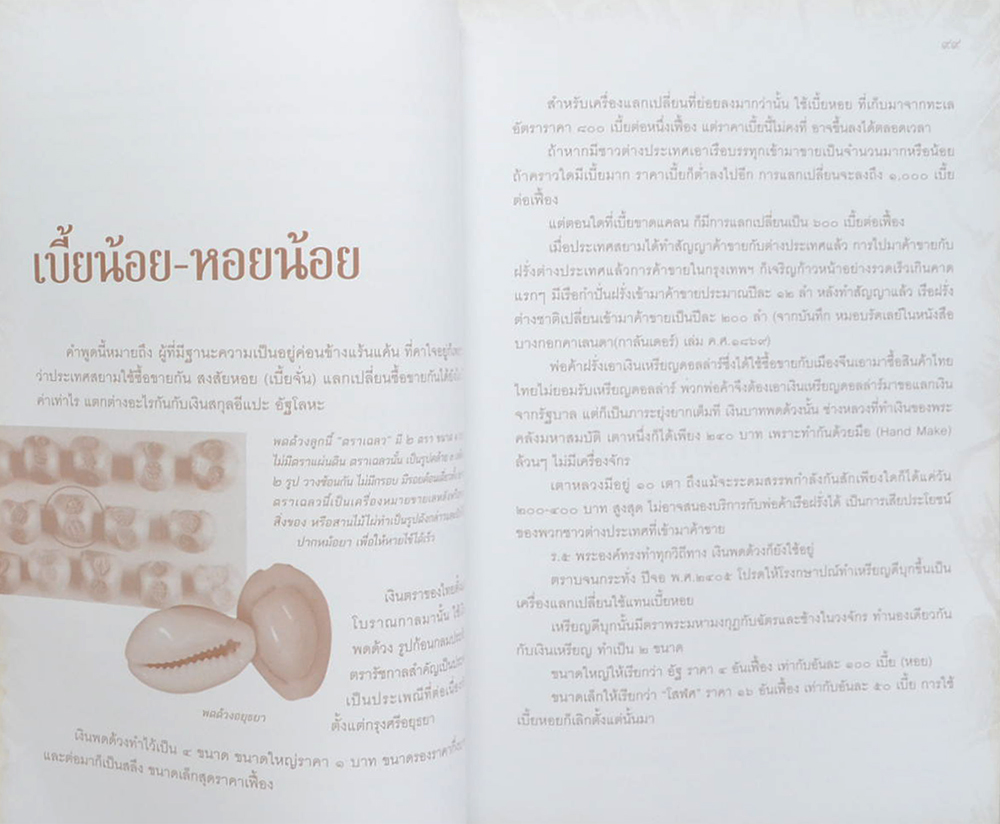 จากเบี้ยหอยถึงเงินกระดาษ