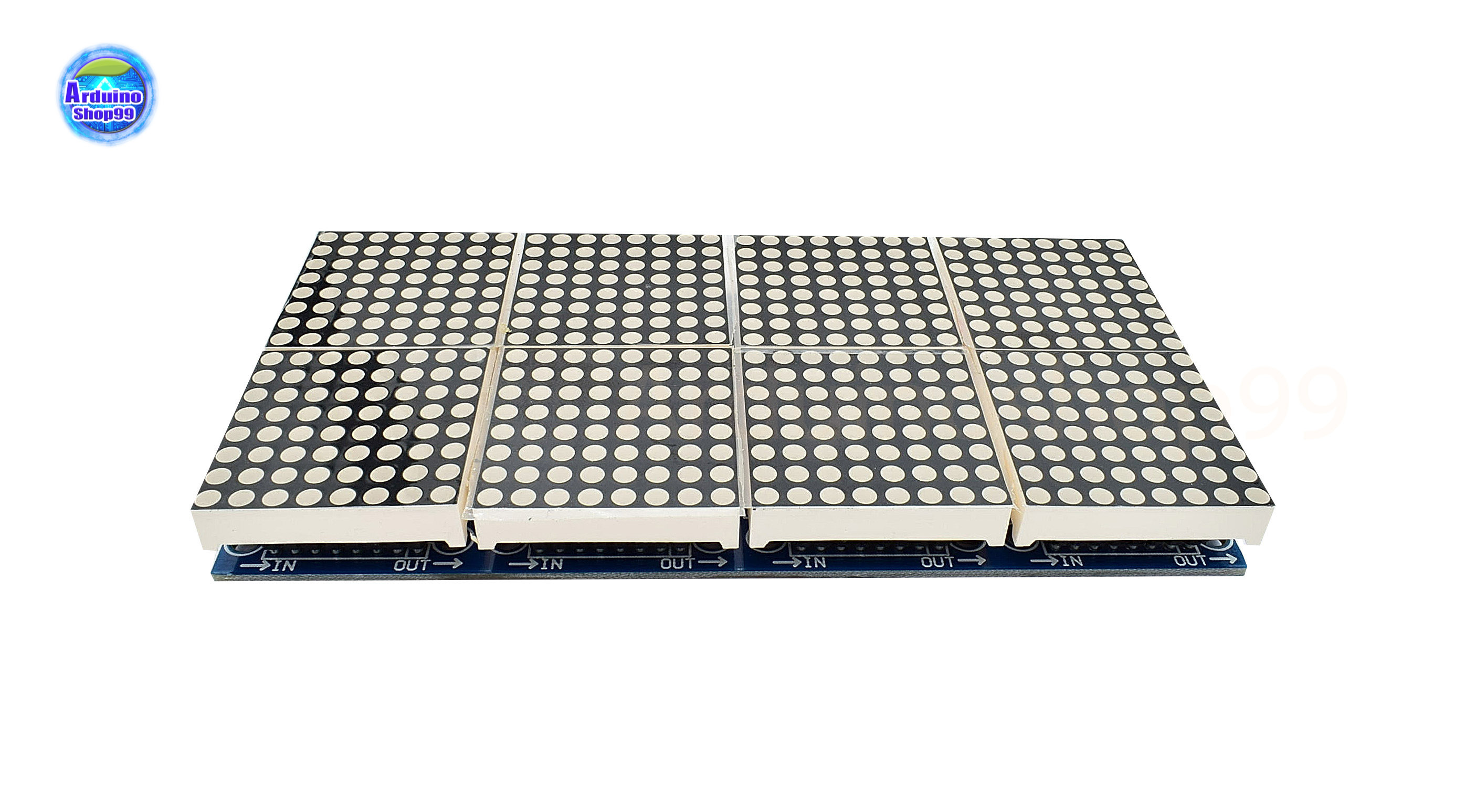 MAX7219 dot matrix module 16*32 สีแดง Red