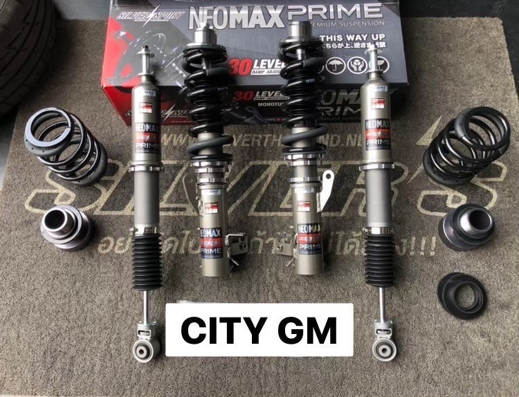 โช๊คอัพสตรัทปรับเกลียว Silver’s รุ่น NeoMaxPrime สำหรับรถ CITY GM