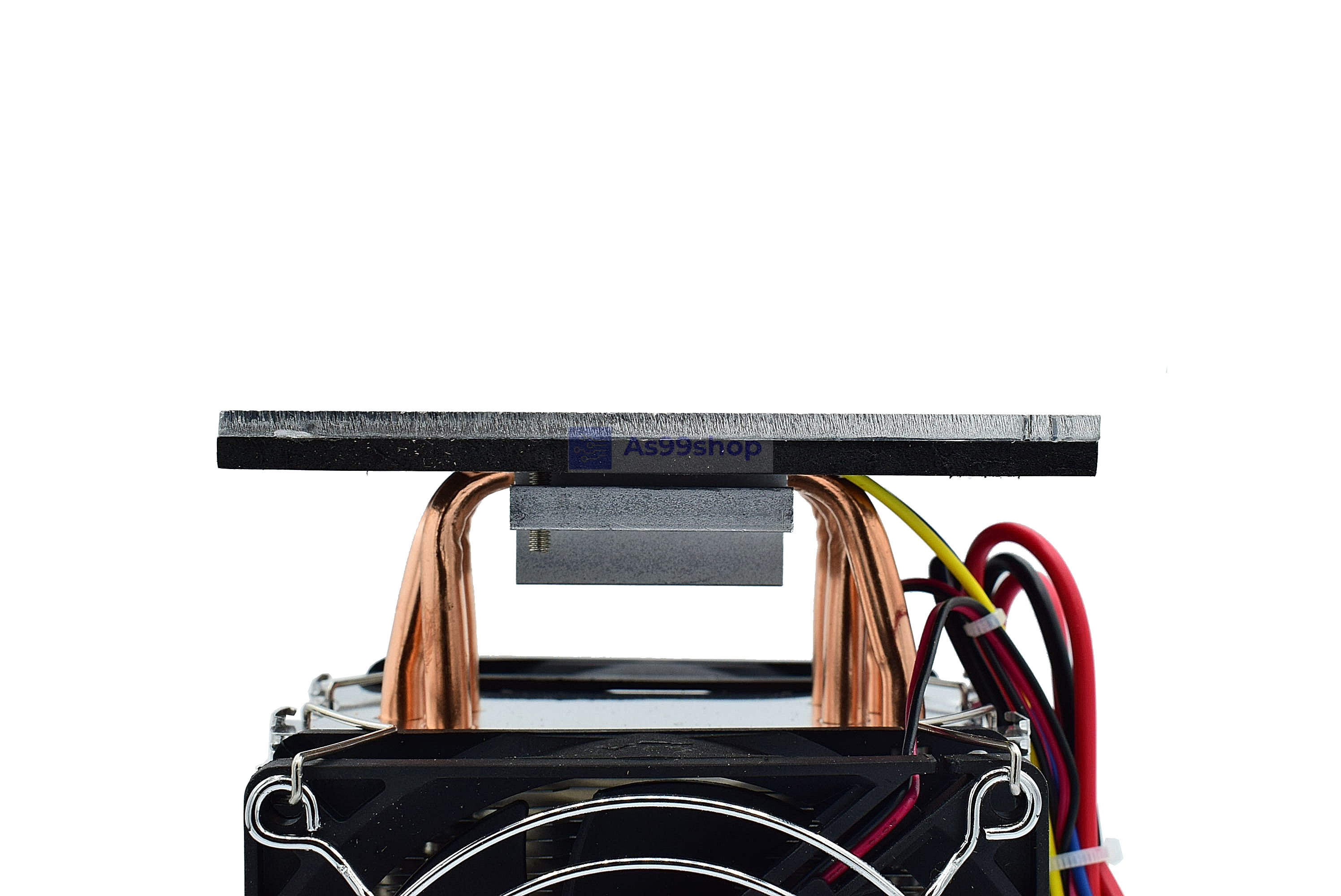 ชุดทำความเย็นบนเพลท ขนาด 100*100 mm platform cooling 4 heat pipe radiator(สินค้าประกอบเสร็จรวมแผ่นร้อนเย็น)