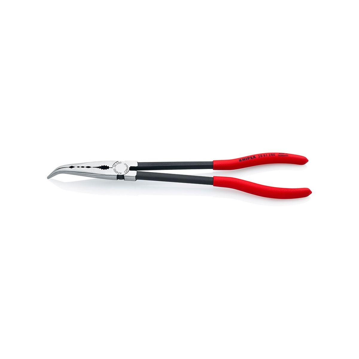 KNIPEX 28 81 280 คีมปากแหลมคอยาวพิเศษ ปากงอ 45 องศา 280mm (11")