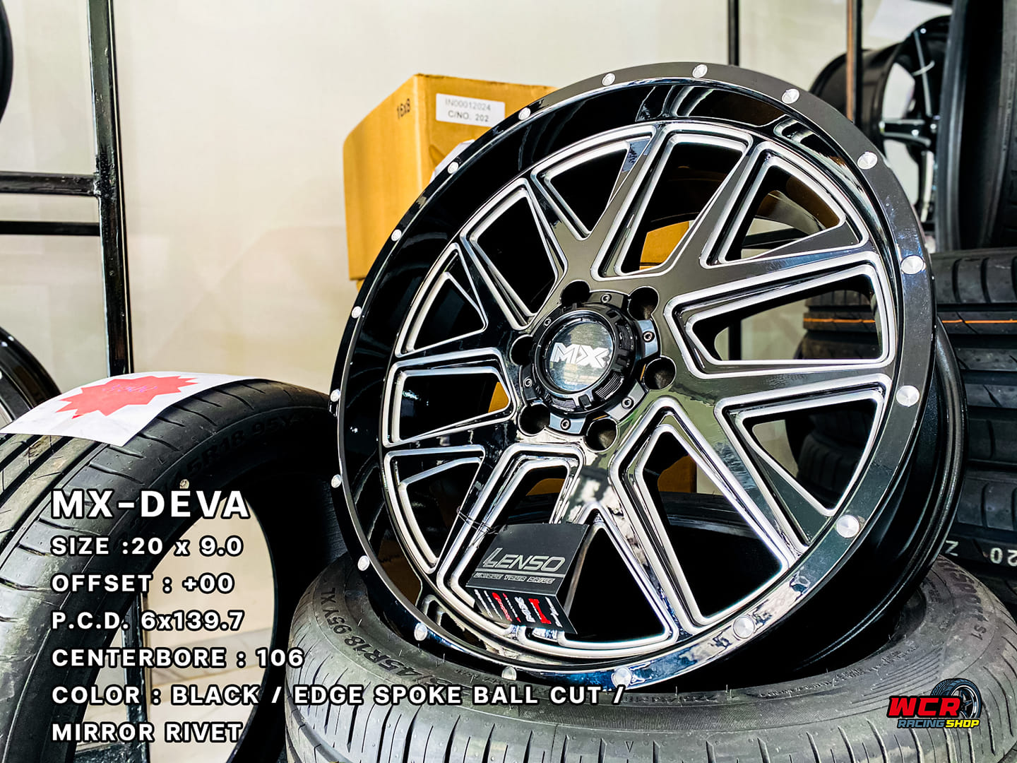 ล้อแท้LENSO ขอบ20 นิ้ว สำหรับใส่รถกระบะ และรถSUV Series: MAX-X