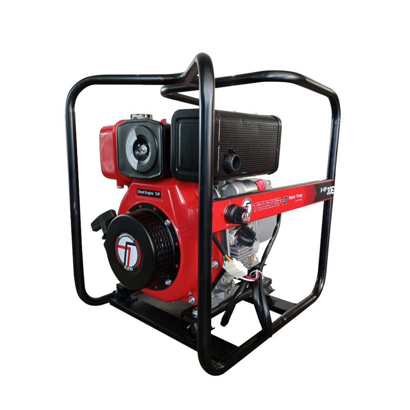 TAZAWA TAZ-D-WP30E เครื่องสูบน้ำ 3"x3" H.25m 900L/min ดีเซล 7HP กุญแจ