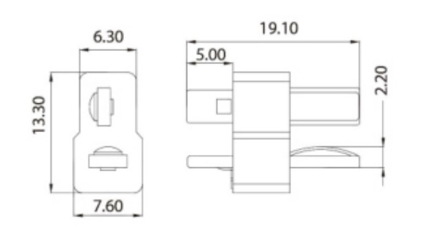 AM-1015-F/M (female/male) electric smart scooter connector (1 ชุด)