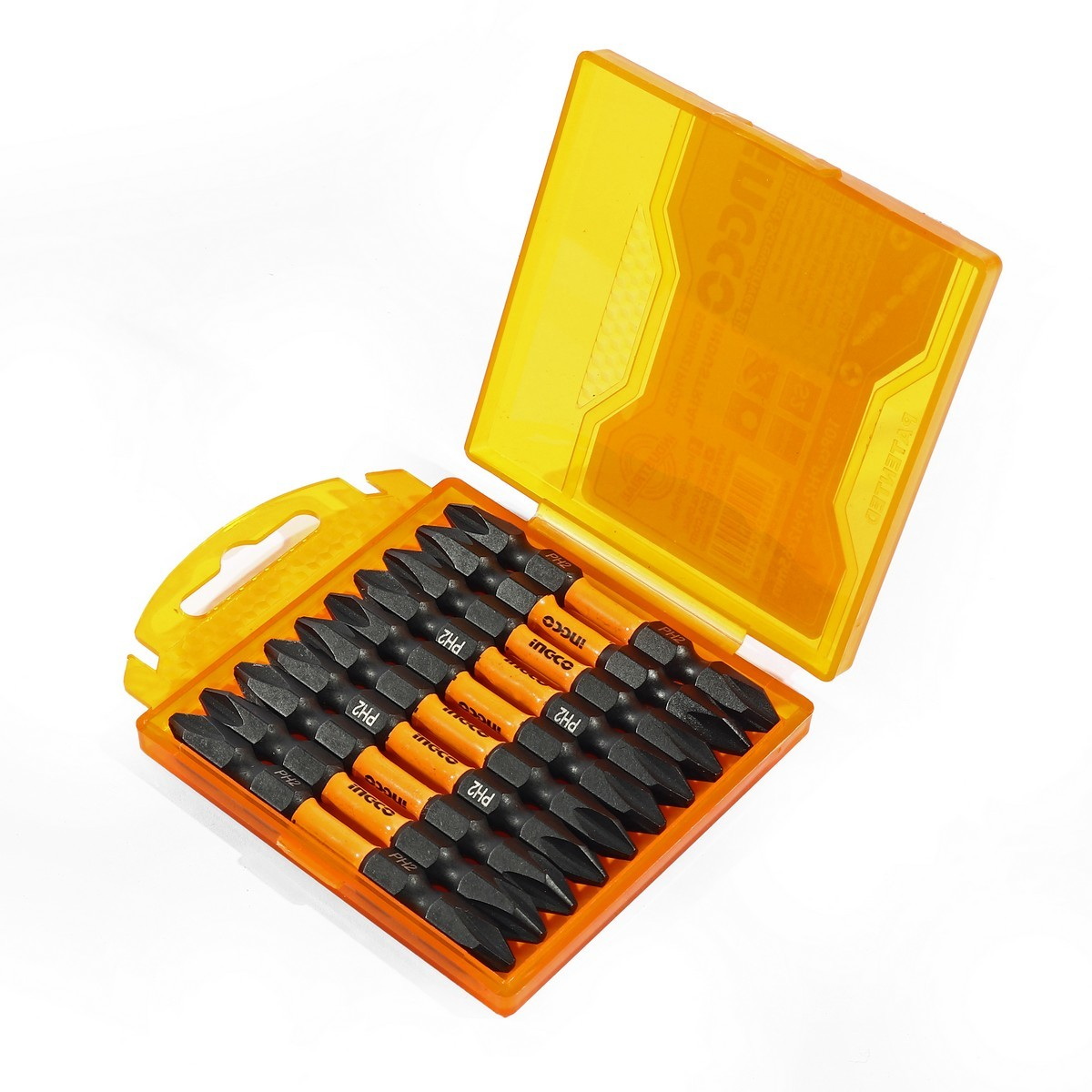 INGCO SDBIM21PH233 ชุดดอกไขควงกระแทก 10 ชิ้น