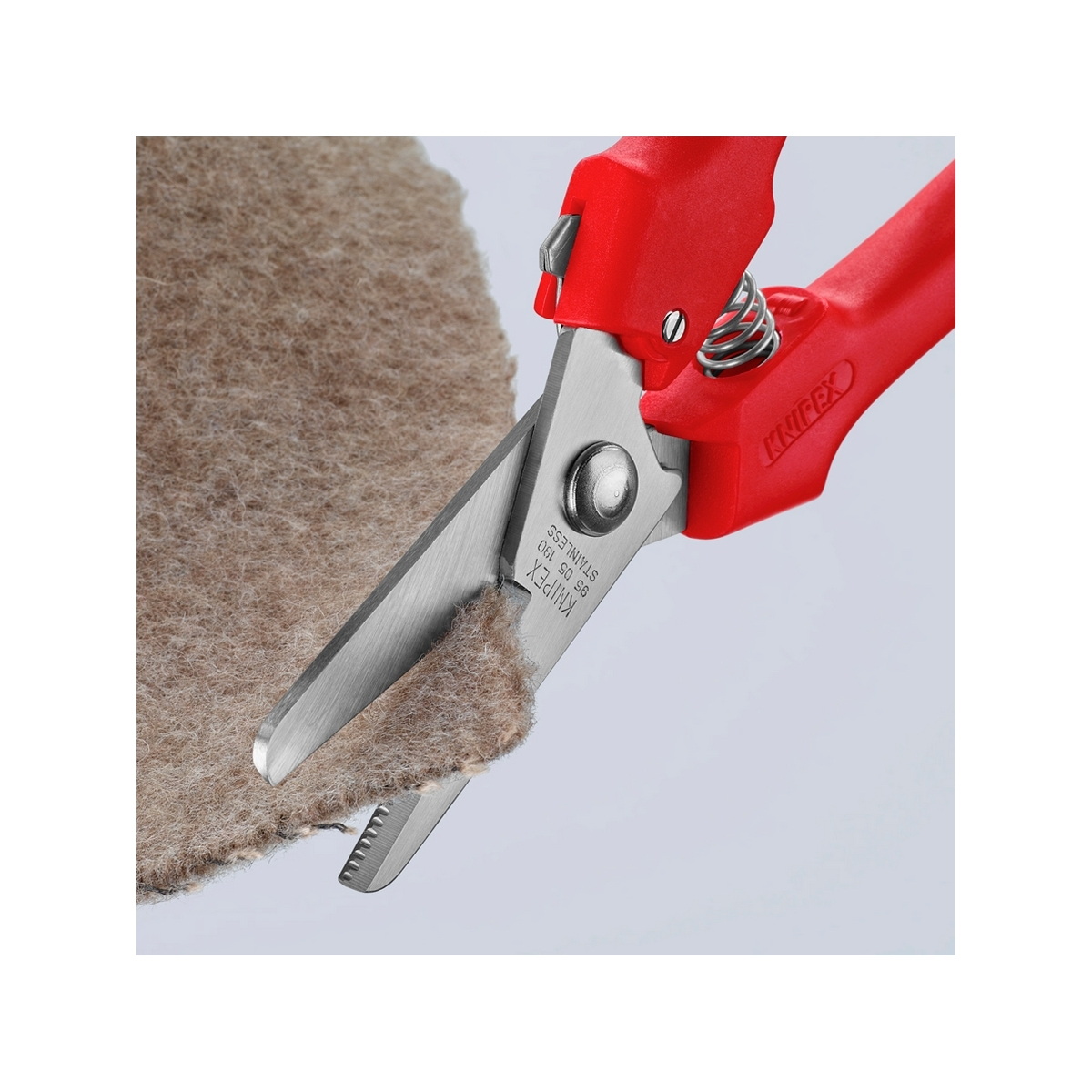 KNIPEX 95 05 190 กรรไกรอเนกประสงค์มีสปริงและตัวล็อค