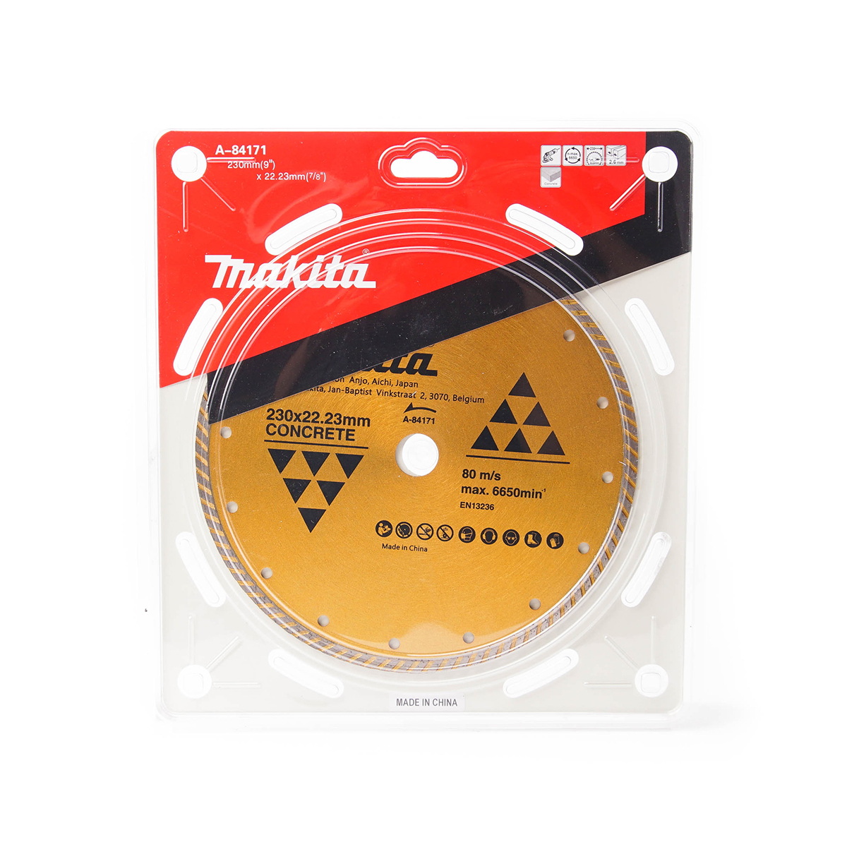 MAKITA A-84171 ใบเพชร 9" แห้ง ก้างปลา-ทอง