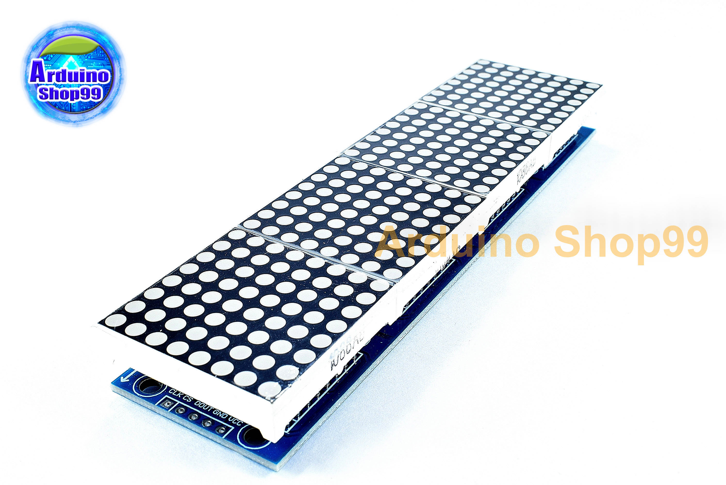 MAX7219 dot matrix module 4 in one display to send 5P line (H6A4) สีน้ำเงิน (Blu-ray)