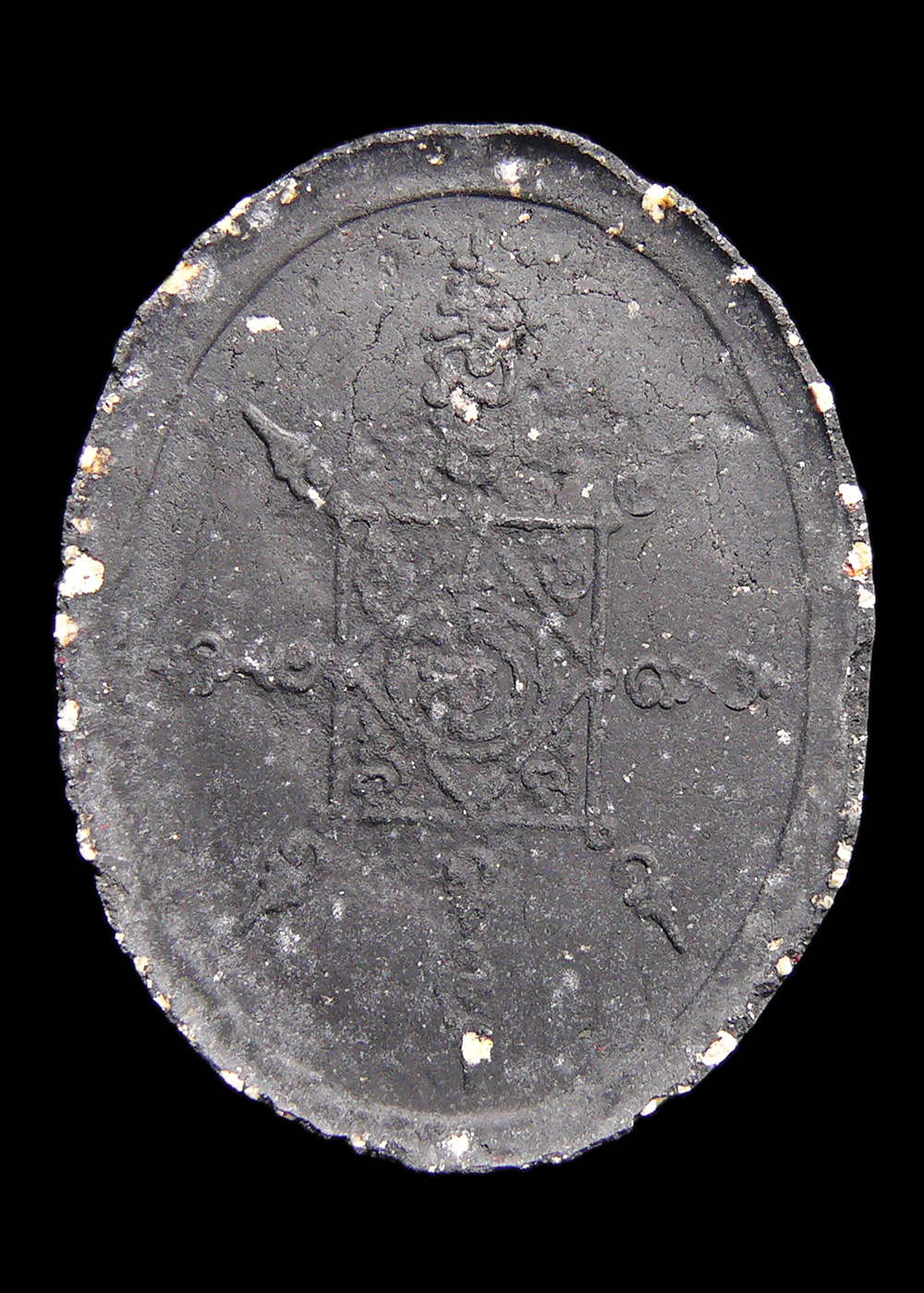 พ่อท่านคล้าย วาจาสิทธิ์ วัดสวนขัน จ.นครศรีฯ เนื้อว่านดำ พร้อมกล่อง