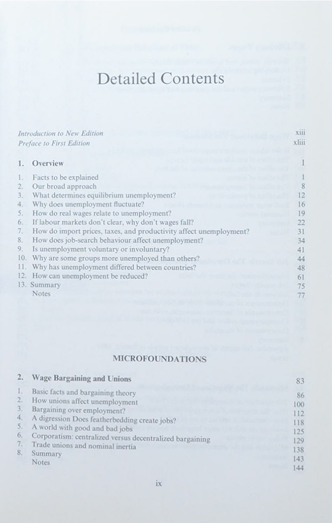 UNEMPLOYMENT Macroeconomic Performance and the Labour Market