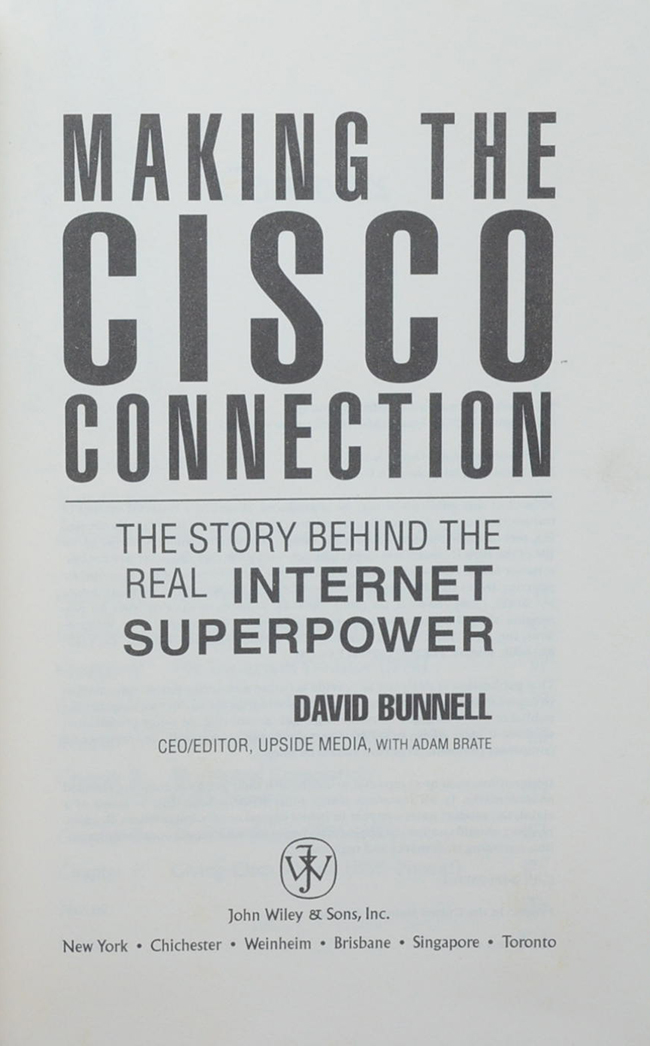 MAKING THE CISCO CONNECTION